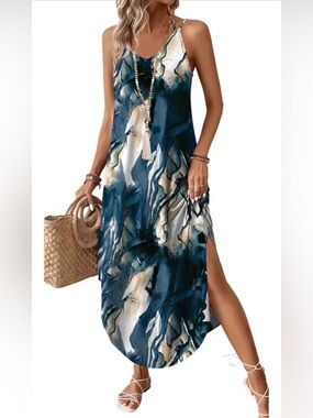 🆕 Maxi Dress Boho Halter Dress Sundresses